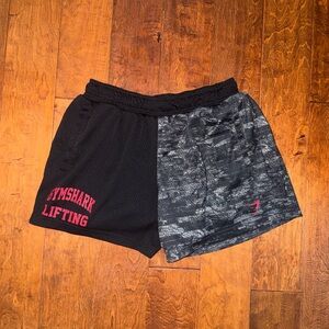 Gymshark Men's Black and Gray Athletic Shorts